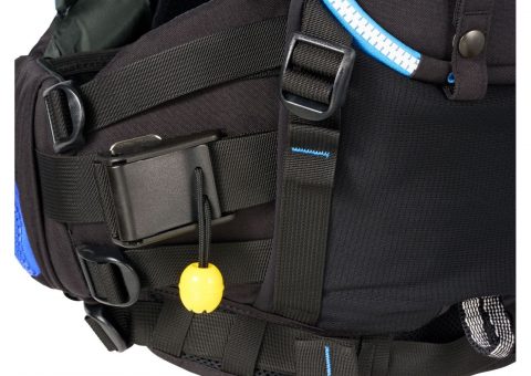 Astral Geen Jacket Midnight Black, Fire Orange, Aqua Fade